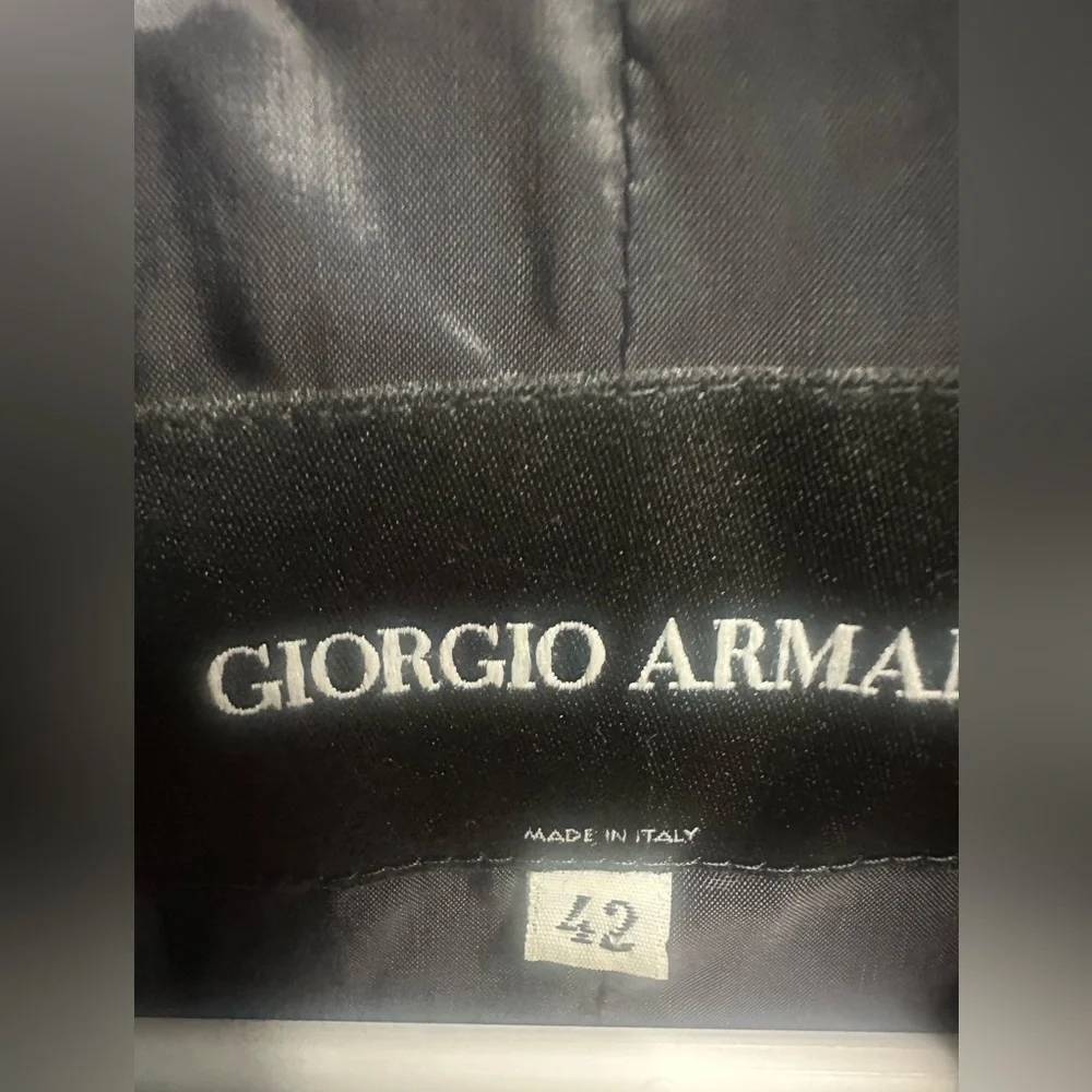 Giorgio Armani Borgo 21 Wool Blazer Jacket 42 IT Navy Blue Made in Italy - Picture 4 of 9